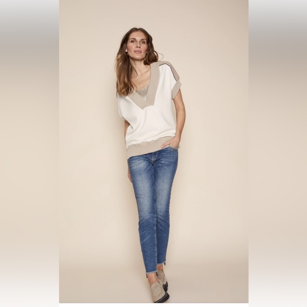 NWOT Mos Mosh Carole v-neck top